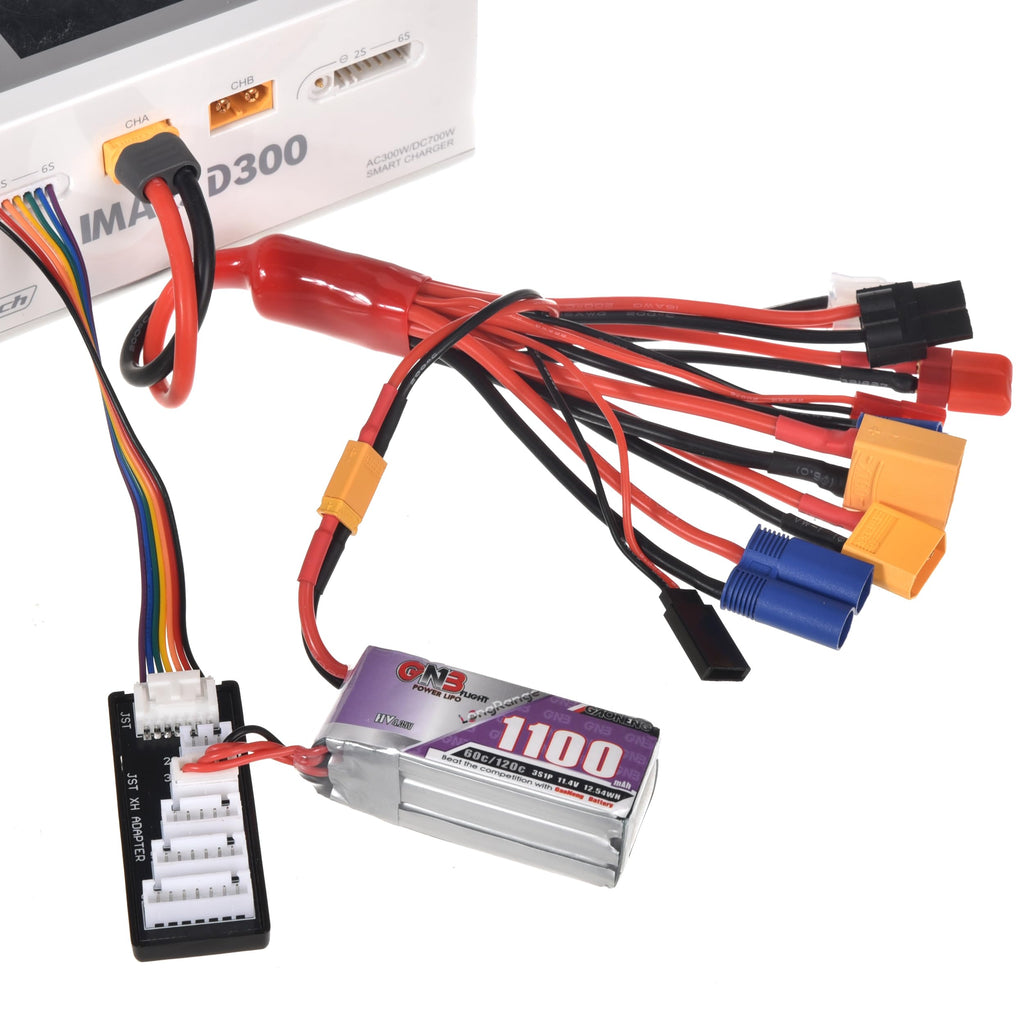 10-in-1 RC Lipo Battery Charger Adapter with Balance Board – ZEVORO Multi-Connector Cable for XT60H, TRX, T-Plug, Tamiya, and More