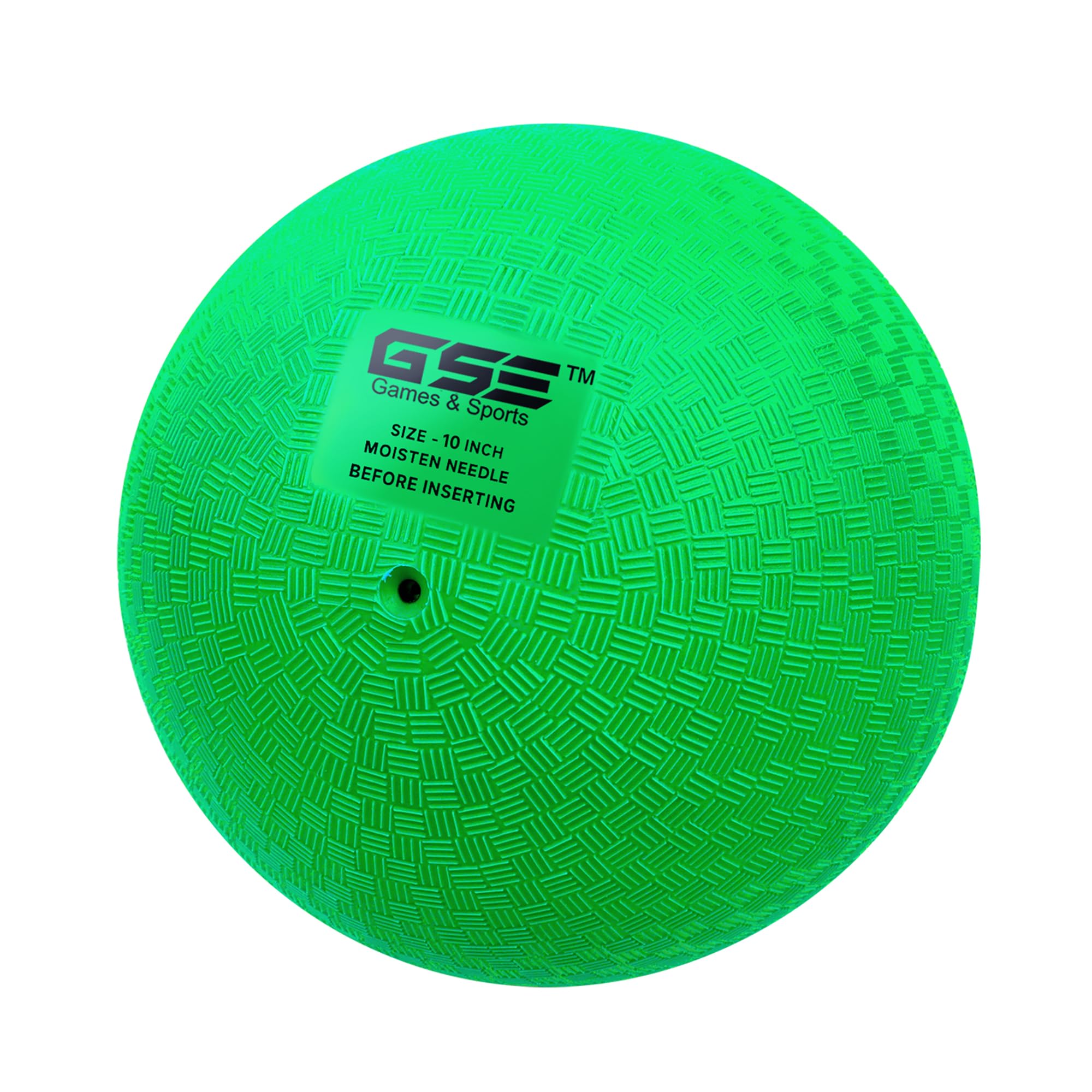 10" Inflatable Playground Ball by GSE Games & Sports Expert – Durable, BPA-Free PVC – for Dodgeball, Kickball & More (Green)