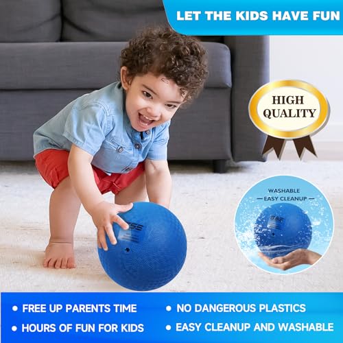 10" Inflatable Playground Ball by GSE Games & Sports Expert – Durable, BPA-Free PVC – for Dodgeball, Kickball & More (Green)
