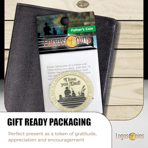 10-Pack Gold Plated Challenge Coin for Dad – Proverbs 20:7 Token of Appreciation