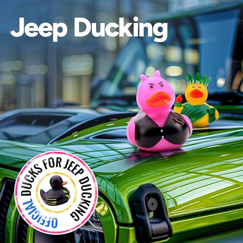 10-Pack Rubber Duck Assortment for Bath, Pool, Jeep Ducking, Party Favors, and Easter Gifts by Entervending