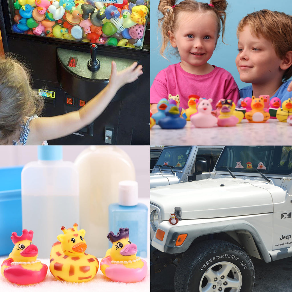 10-Pack Rubber Duck Assortment for Bath, Pool, Jeep Ducking, Party Favors, and Easter Gifts by Entervending