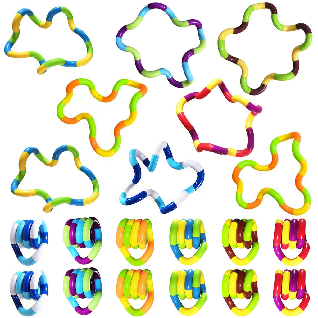 10-Pack Twistable Fidget Toys – Sensory Stress Relief for Kids, Teens, and Adults