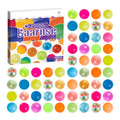 100 Colorful Mini Bouncy Balls in Gift Box – 18mm Party Favors for Kids