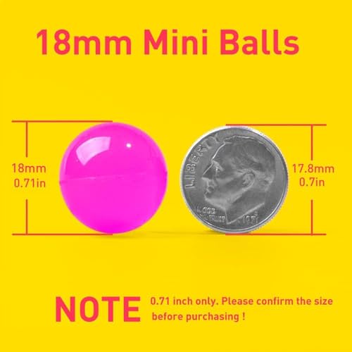 100 Colorful Mini Bouncy Balls in Gift Box – 18mm Party Favors for Kids