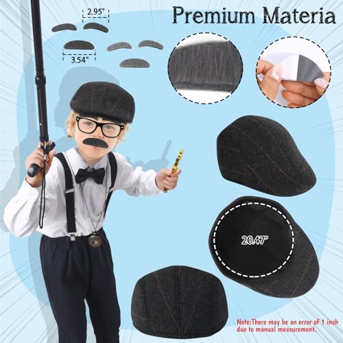 100 Days of School Costume for Boys – Complete Old Man Grandpa Set by Boutrele