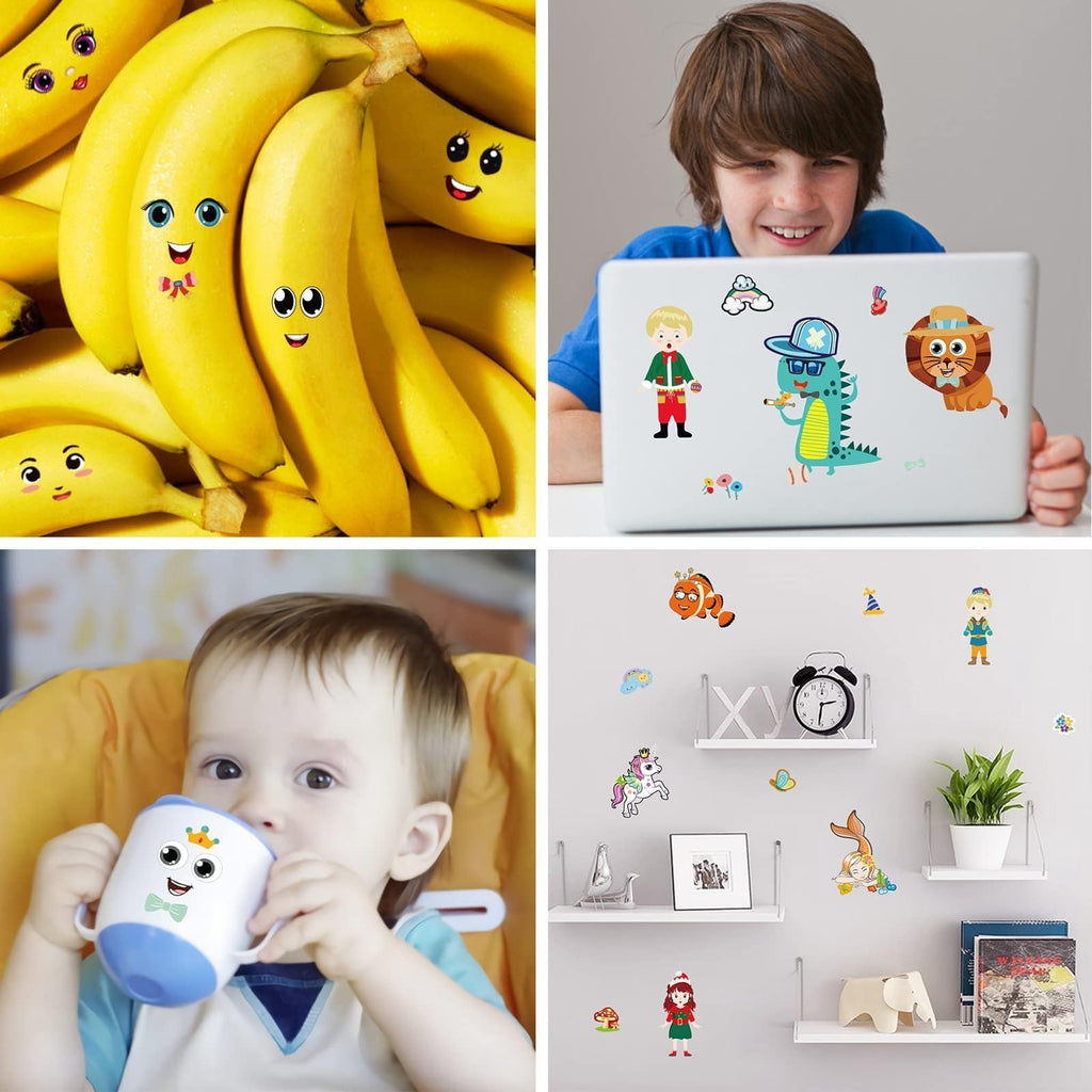 100-Pack DIY Animal Face Stickers – 25 Designs with 1000+ Accessories for Kids Crafts, Party Favors, and School Rewards
