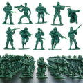 100-Pack Green Plastic Army Men – 2-Inch WWII Toy Soldiers with 10 Unique Sculpts