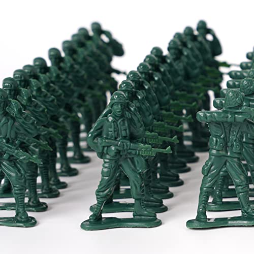 100-Pack Green Plastic Army Men – 2-Inch WWII Toy Soldiers with 10 Unique Sculpts