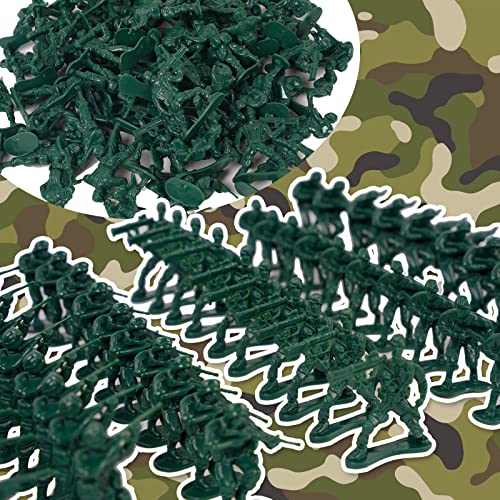 100-Pack Green Plastic Army Men – 2-Inch WWII Toy Soldiers with 10 Unique Sculpts