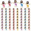 100-Pack Mini Jesus Figurines | Bulk Multicolor Little Jesus Dolls for Easter Egg Stuffers and Religious Gifts