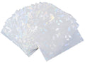 100 Pack White Holographic Card Sleeves - Perfect Fit for Pokemon MTG Yu-Gi-Oh & More