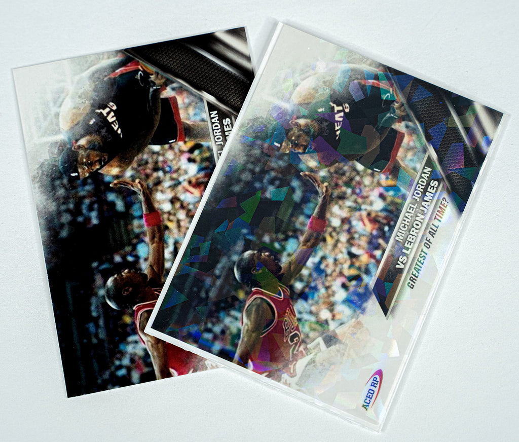 100 Pack White Holographic Card Sleeves - Perfect Fit for Pokemon MTG Yu-Gi-Oh & More