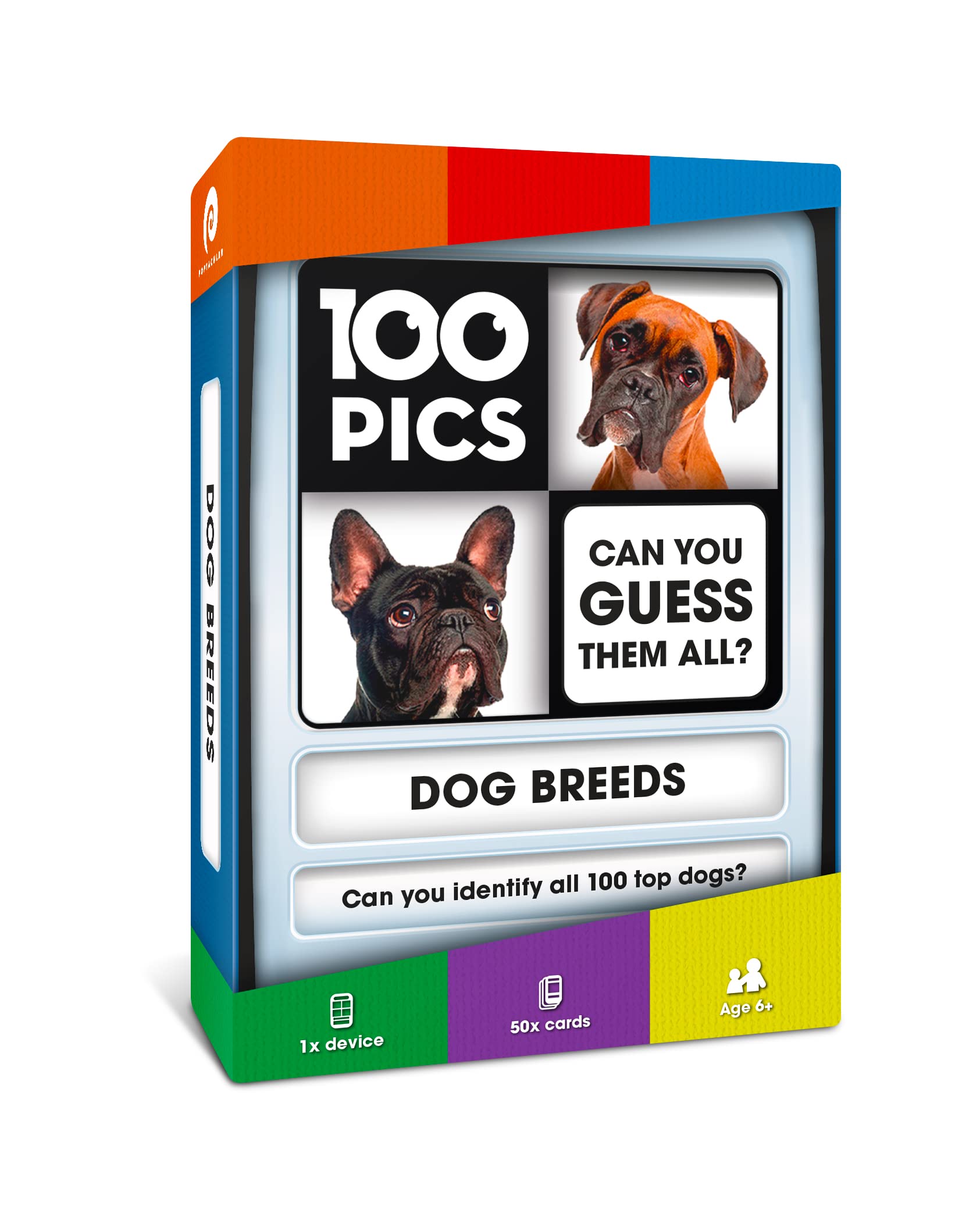 100 PICS Dogs Travel Game – Learn 100 Dog Breeds with Slide Reveal Cards