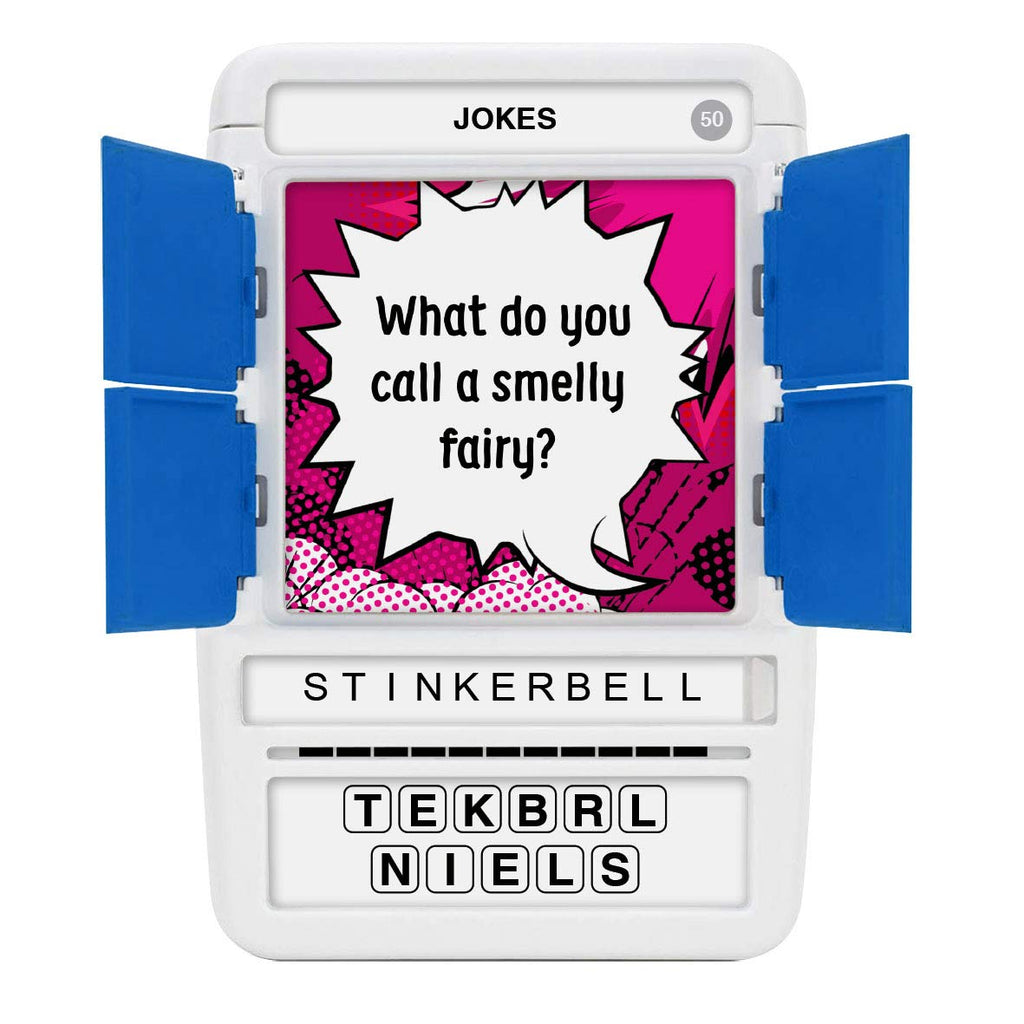 100 PICS Jokes Travel Game – Pocket-Sized Card Game with 100 Family Jokes for Kids & Adults