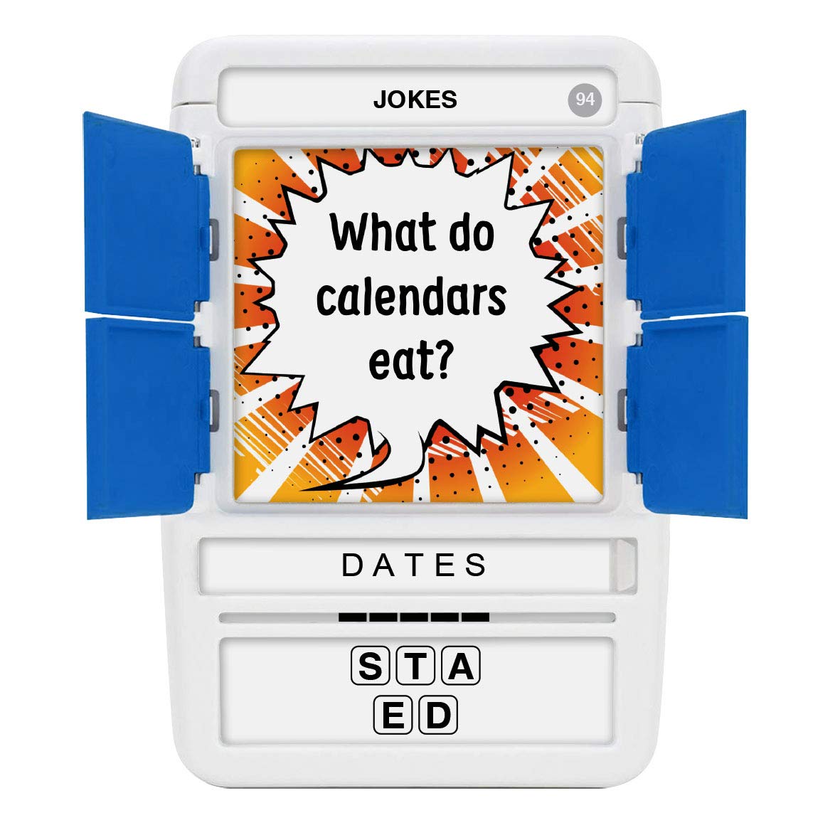 100 PICS Jokes Travel Game – Pocket-Sized Card Game with 100 Family Jokes for Kids & Adults
