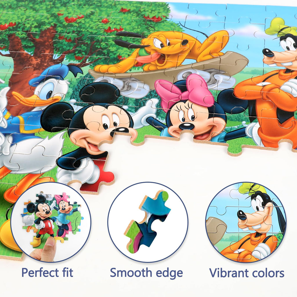 100 Piece Jigsaw Puzzle for Kids Ages 4-8 – Educational Puzzle in Metal Box by bexido