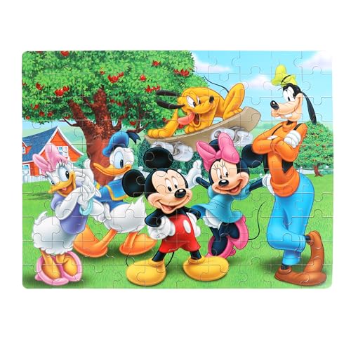 100 Piece Jigsaw Puzzle for Kids Ages 4-8 – Educational Puzzle in Metal Box by bexido