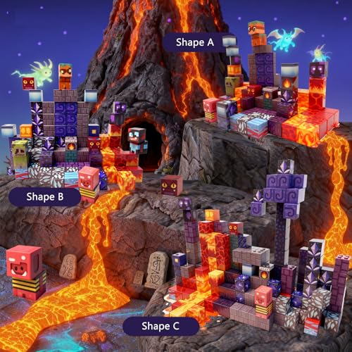100-Piece Magnetic Building Blocks Set – STEM Learning Toys for Kids Age 3+