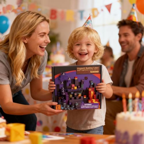 100-Piece Magnetic Building Blocks Set – STEM Learning Toys for Kids Age 3+