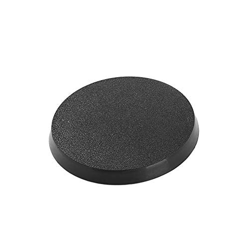 100-Piece Round Plastic Miniature Bases 40mm (1.57in) by Evemodel for Wargaming