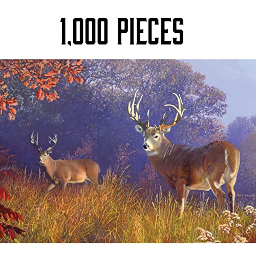 1000-Piece Deer Jigsaw Puzzle in Tin – Rivers Edge Products Wildlife Scene 28x20 Inches