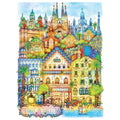 1000 Piece Puzzle for Adults – Barcelona at Midnight – Hard Jigsaw by Madalina Tantareanu – Sagrada Familia, Park Güell, Casa Batlló – 27x20 Inches