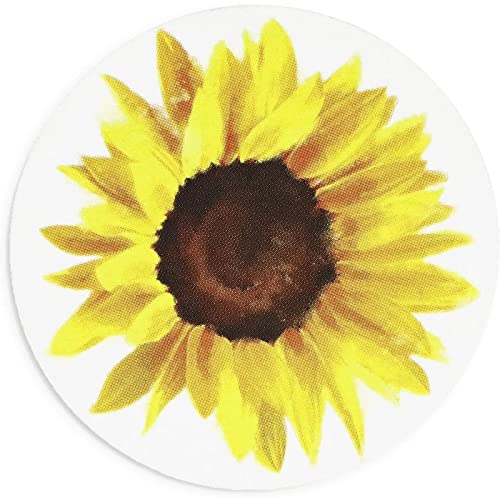 1000 Yellow Sunflower Stickers - BLUE PANDA Flower Decals Roll for DIY Crafts, Envelope Seals (1.5 Inch)
