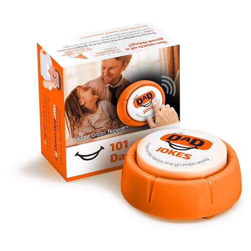 101 Dad Jokes Sound Gadget – Fully Loaded Gag Gift with Adjustable Volume & Lifetime Warranty