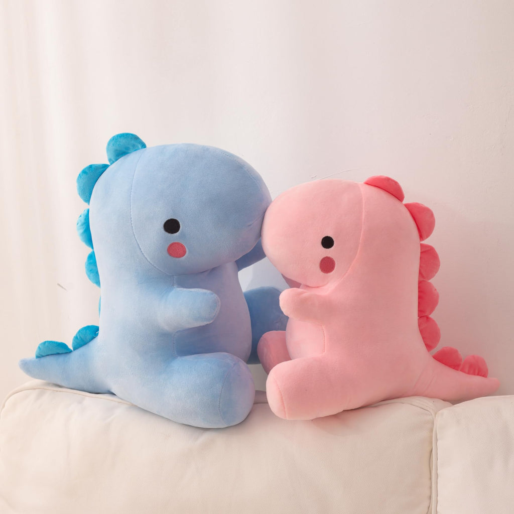 10.8-Inch Blue Dinosaur Plush Toy – Soft Cuddly Animal Pillow for Kids