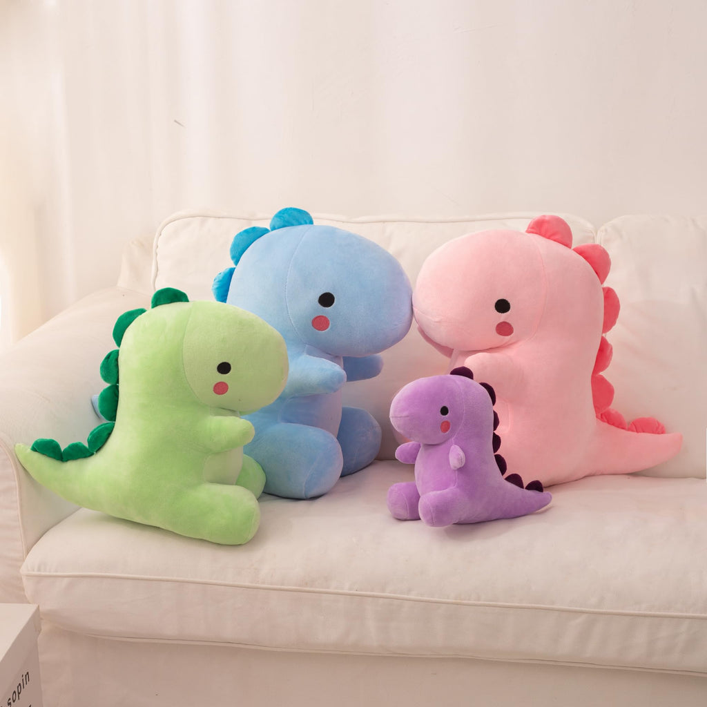 10.8-Inch Blue Dinosaur Plush Toy – Soft Cuddly Animal Pillow for Kids
