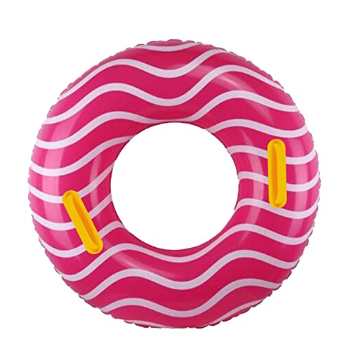 10Leccion 40-Inch Pink Inflatable Pool Float with Handles for Adults and Teens
