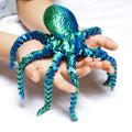 11 Inch 3D Printed Octopus Fidget Toy with Large Tentacles - PLA Plastic Decorative Figurine