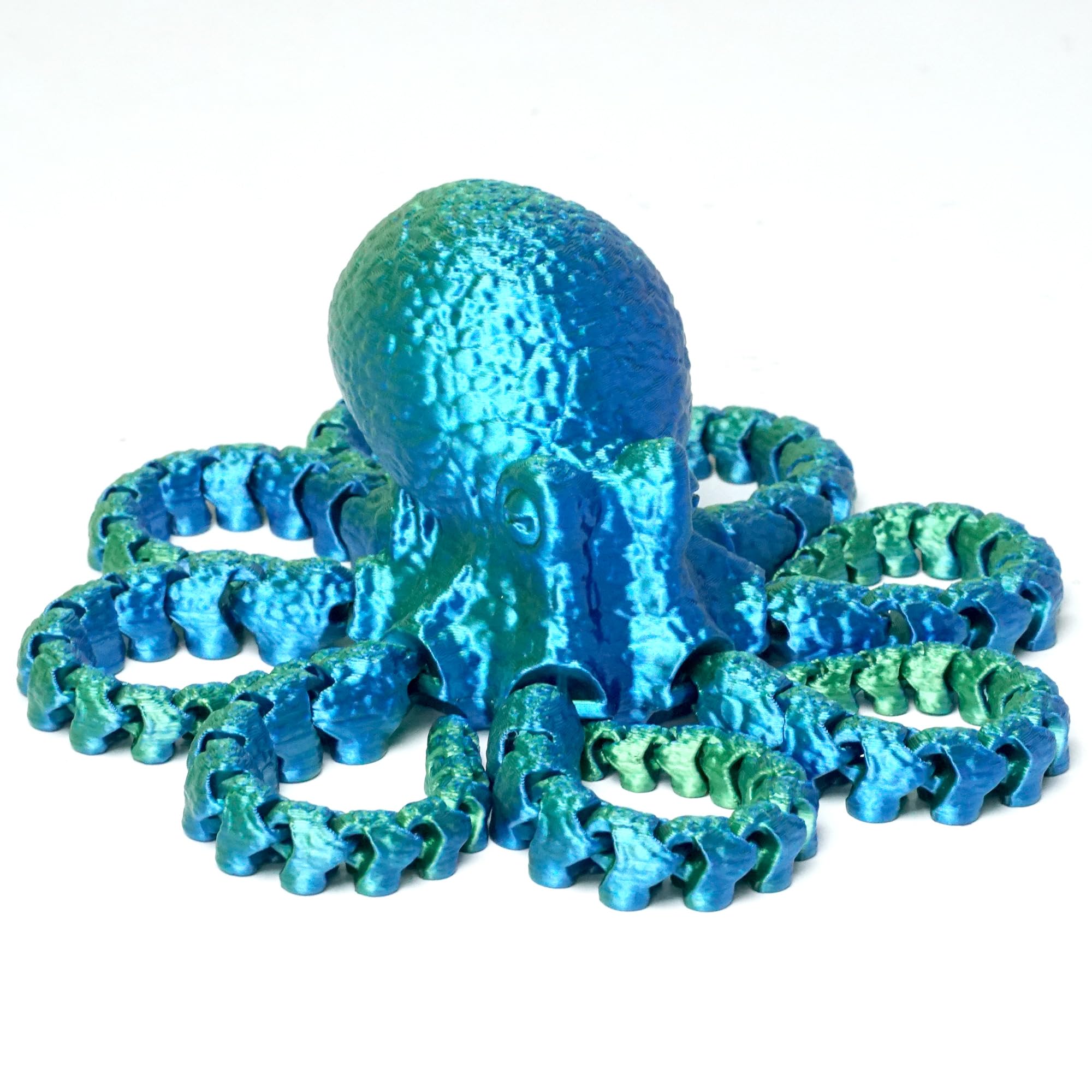 11 Inch 3D Printed Octopus Fidget Toy with Large Tentacles - PLA Plastic Decorative Figurine