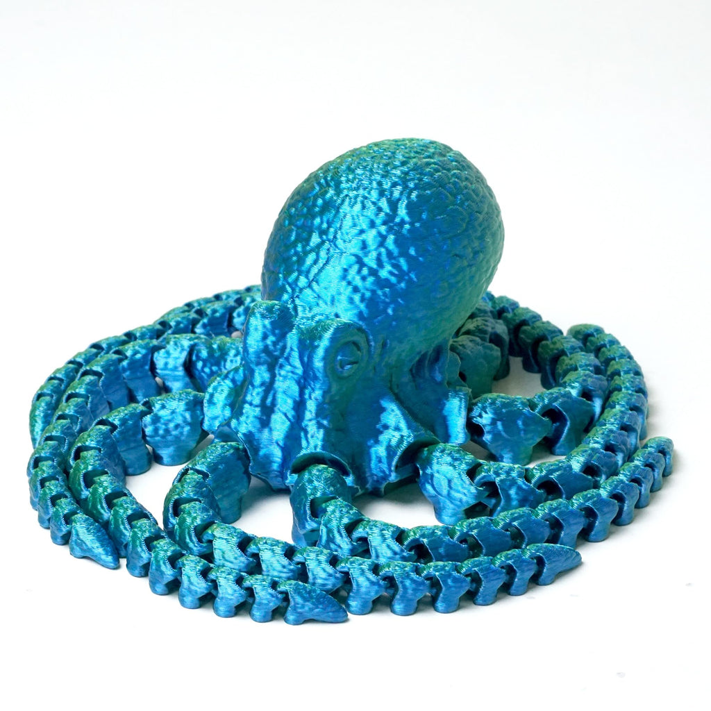 11 Inch 3D Printed Octopus Fidget Toy with Large Tentacles - PLA Plastic Decorative Figurine
