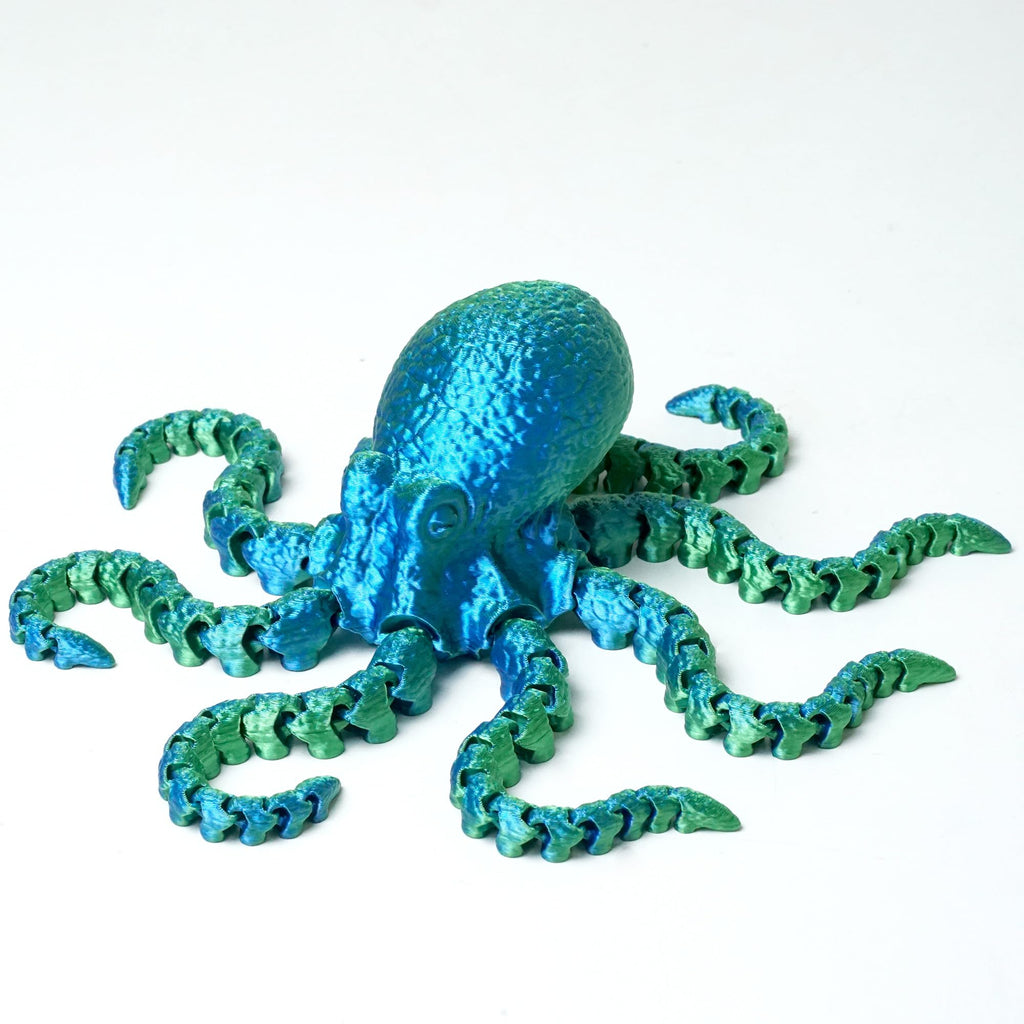 11 Inch 3D Printed Octopus Fidget Toy with Large Tentacles - PLA Plastic Decorative Figurine