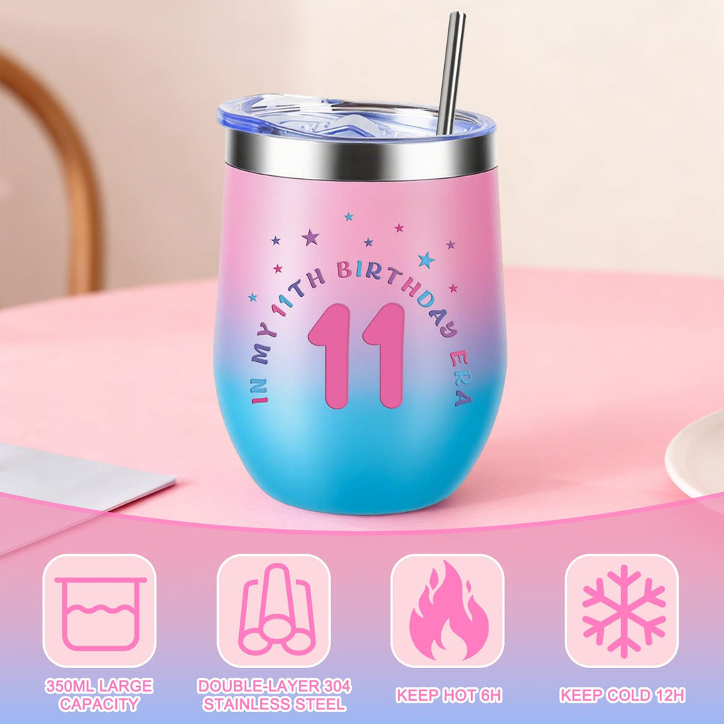 11 Year Old Girl Birthday Gifts – Giftota Tween Gift Set with Tumbler, Bracelet, and Fanny Pack