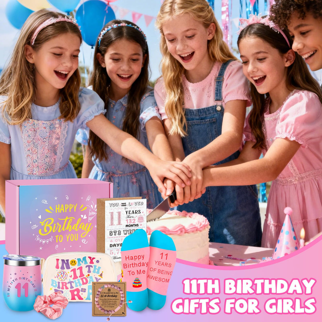 11 Year Old Girl Birthday Gifts – Giftota Tween Gift Set with Tumbler, Bracelet, and Fanny Pack