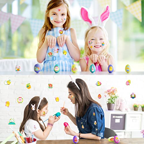 1100 Assorted Easter Stickers for Kids - 55 Designs, Reusable Vinyl