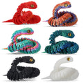 12-Inch 3D Printed Snake Toys – 6 Pack Flexible PLA Figures for Desk Decor and Stress Relief