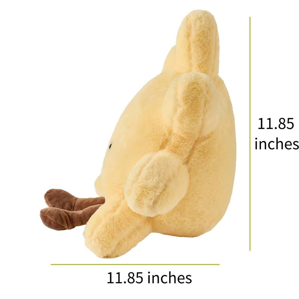 12-Inch Smiling Sun Plush Pillow – Soft Cuddly Stuffed Animal Toy with 3D Face, Machine Washable