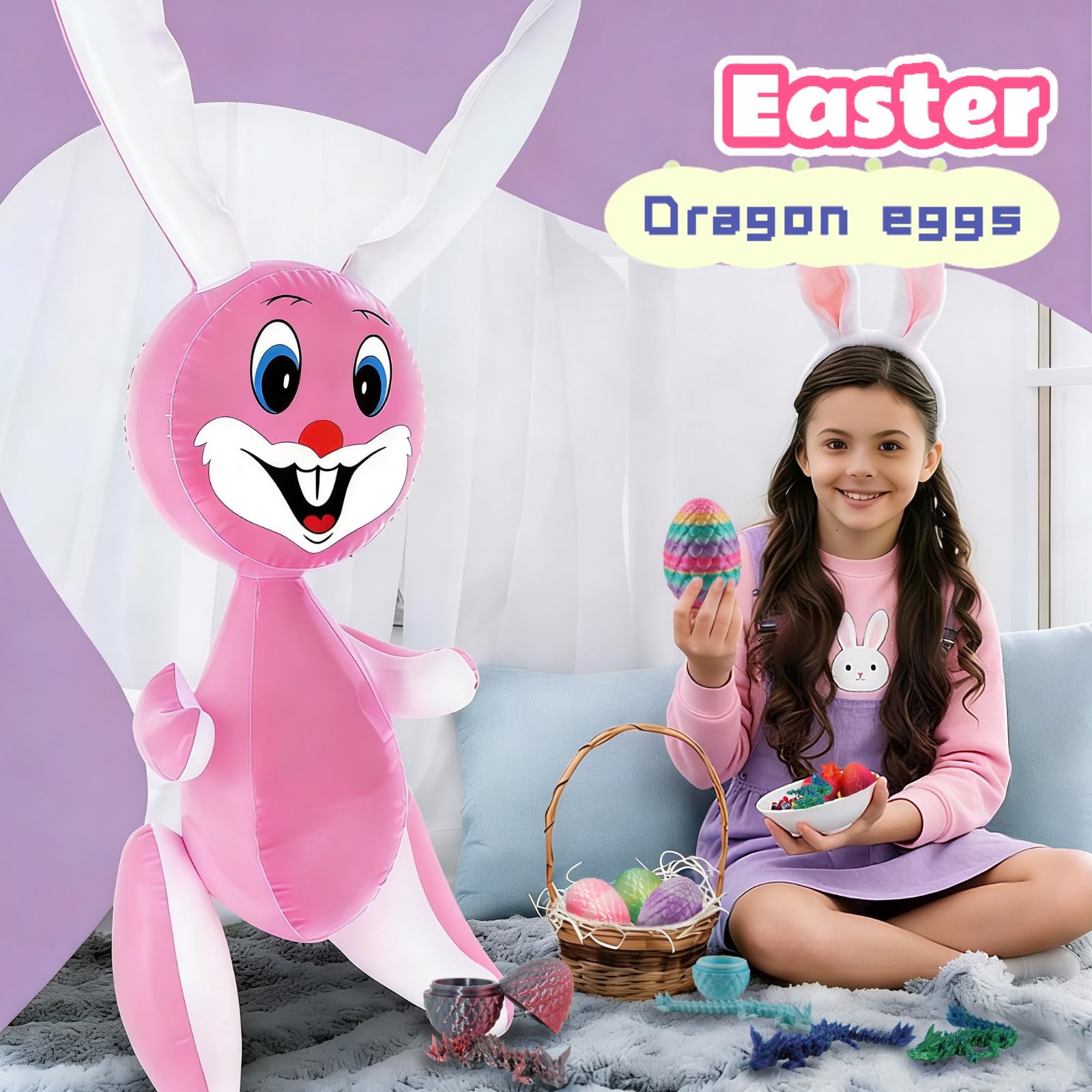 12-Pack 3D Printed Dragon Eggs with Hidden Dragons Inside - Collectible Toys for Kids, Easter Gifts & Party Favors