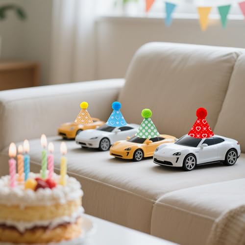 12 Pack Adult Sized Felt Party Hats – Reusable Cone Hats for Birthdays, Pets & Stuffed Animals