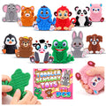 12-Pack Animal Sensory Toys – Silicone Fidgets for Toddlers, Travel, and Classroom Calming