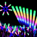12 Pack Foam Glow Sticks with 3 Modes – Bendable LED Party Lights for Weddings, Halloween, and More