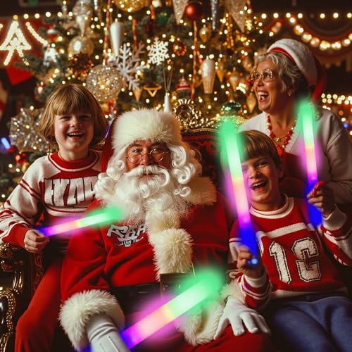 12 Pack Foam Glow Sticks with 3 Modes – Bendable LED Party Lights for Weddings, Halloween, and More