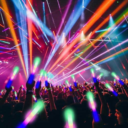 12 Pack Foam Glow Sticks with 3 Modes – Bendable LED Party Lights for Weddings, Halloween, and More