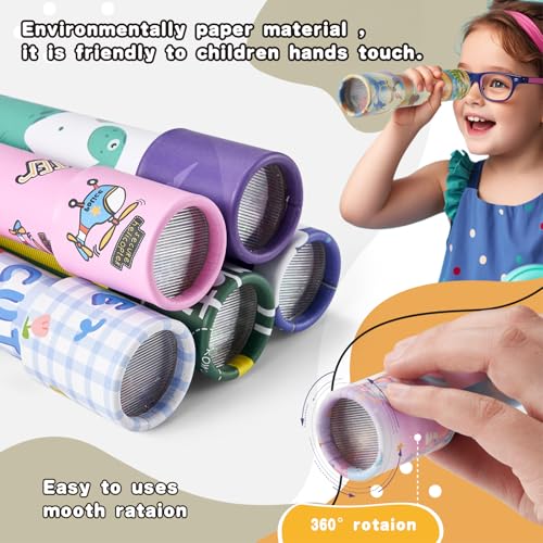 12 Pack Kaleidoscopes for Kids - Party Favors, Classroom Prizes, Birthday Gifts