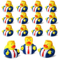 12 Pack President Rubber Ducks – Funny Patriotic Duckies for Bath, Car Dashboard, and Party Favors