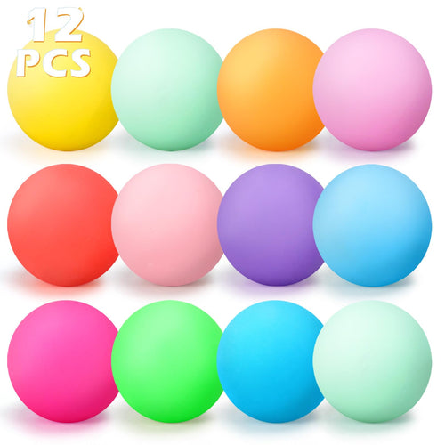 12-Pack Squeeze Stress Balls Set - Assorted Colors Fidget Toys for Anxiety Relief and Sensory Play